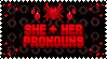 She/Her pronouns